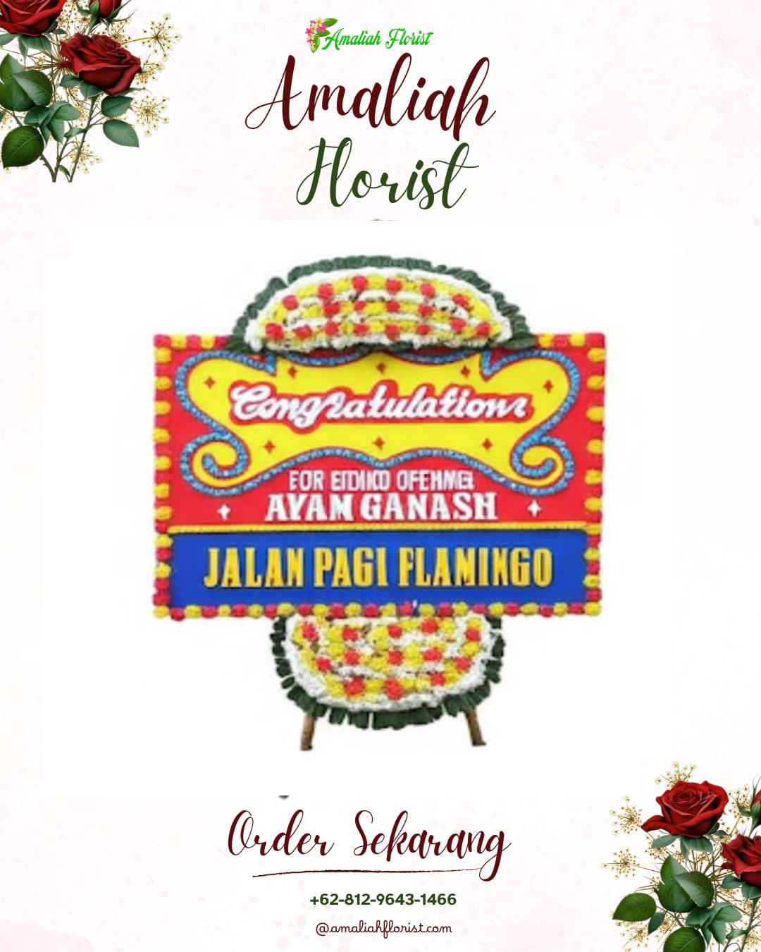 Sewa Papan Bunga Asahan